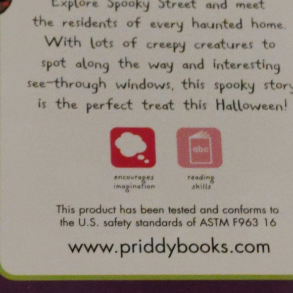 spooky fun children's board book titled "Spooky Street" Roger Priddy 2017 - Picture 6 of 10